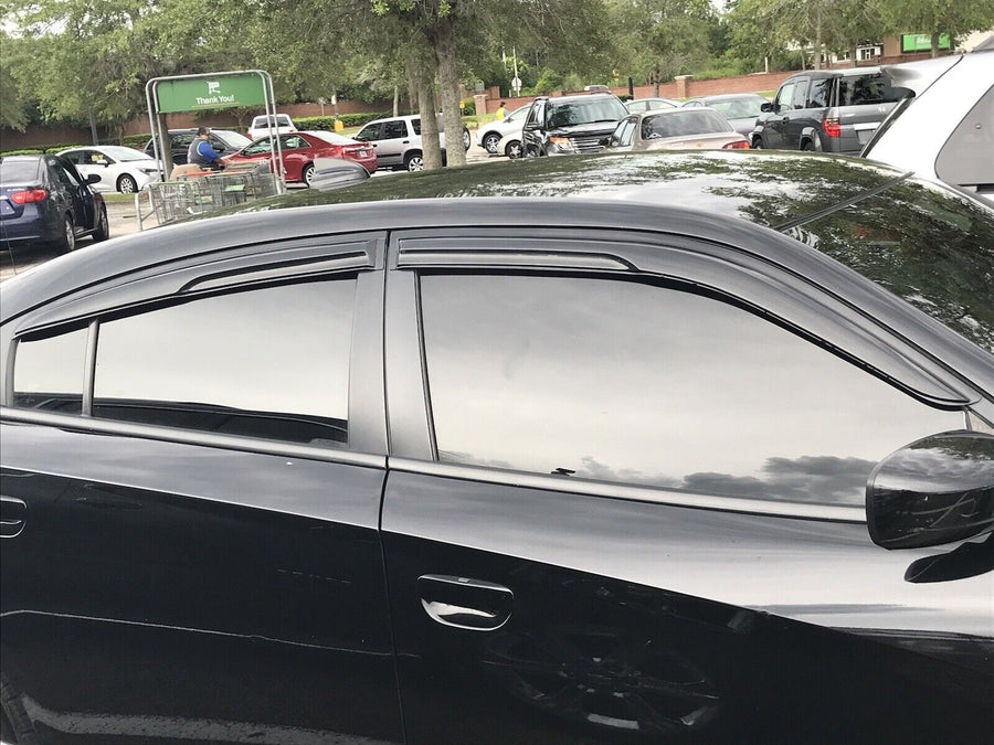 Smoke Window Visors Sun Rain Wind Guards Vent Shade For 2011-2020 Dodge Charger